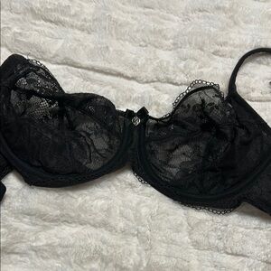 Victoria’s Secret unlined Demi Body by Victoria Elegant Black Lace Bra